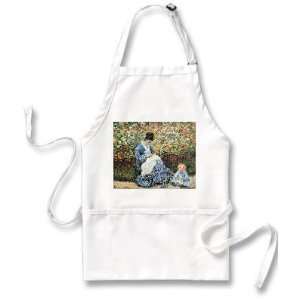  Madame Monet and Child By Claude Monet Apron Everything 