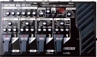 Boss ME70 Multi Effects Processor Guitar Effects Pedal Board  