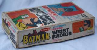 1966 RARE Vintage Remco BATMAN Toy WRIST RADIOS MIB Mint in Original 
