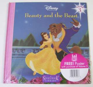Disney BEAUTY & THE BEAST Book w/ Poster NEW Belle  