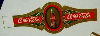 Vintage 1933 Coca Cola Bottle CIGAR BAND Labels Lot Sheet Print Forbes 