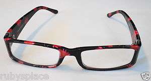 75 Womens Fashion Reading Glasses Red Floral WCR511  