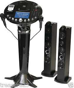 Singing Machine iSM 1028 N CDG Karaoke Player 2 Tower Speakers  