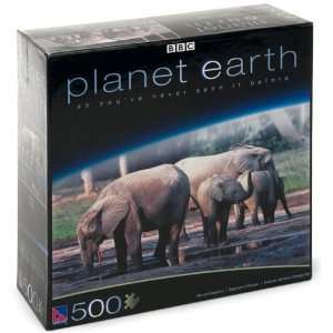  Planet Earth African Elephants   500 Piece Puzzle Toys 