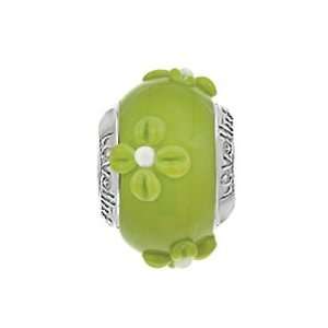 by Aagaard   Sterling Silver Candy Flower/Lime Bead with Murano Glass 