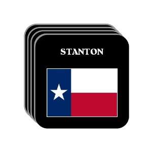  US State Flag   STANTON, Texas (TX) Set of 4 Mini Mousepad 