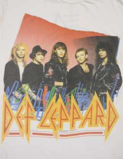   LEPPARD Hysteria 1987 1988 Rock Music CONCERT Tour T Shirt XL J  