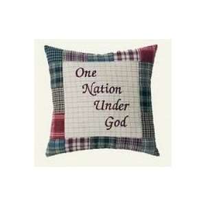   Stars of America Pillow, One Nation   10 x 10 Inches