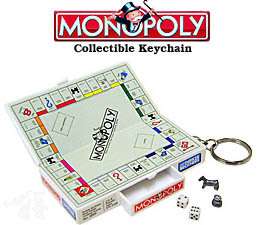 Monopoly Small Board Game Keychain Can Hook To Your Belt Mini Edition 