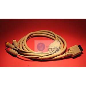    9104 3 RCA Composite AV HD TV Video Cable Lead for WII Electronics