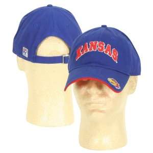   Jayhawks Arch Adjustable Baseball Hat   Royal