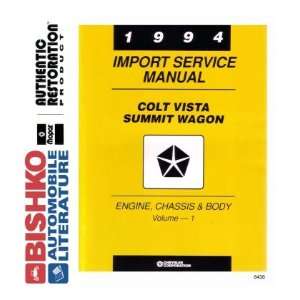  1994 DODGE COLT VISTA SUMMIT WAGON Service Manual CD Automotive