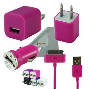  Adapter, Car Charger & USB Cable For Apple iPhone 4S 4 3GS 3G, iPod 