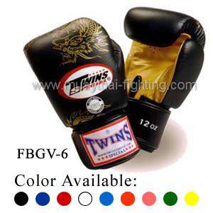 New Twins Muay Thai Boxing Gloves Dragon 10 12 14 16 oz  