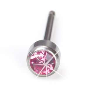    Nickel free 6 mm Light Rose Blomdahl Titanium Earrings Jewelry