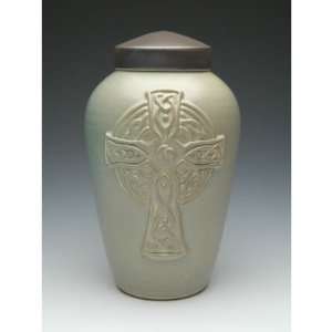  Celtic Cross Ceramic Urn