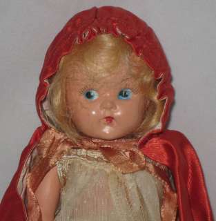   VOGUE GINNY STRUNG LITTLE RED RIDING HOOD W/ PAINTED EYES EARLY OUTFIT