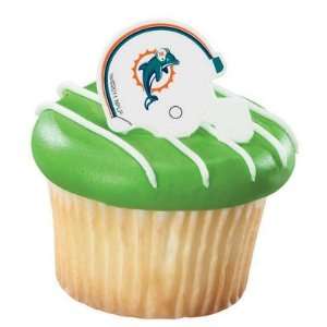  NFL Miami Dolphins Cupcake Rings 12 Pack