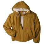  Medium Rinsed Brown Duck Sherpa Lined Hooded Jacket TJ350RBD MED