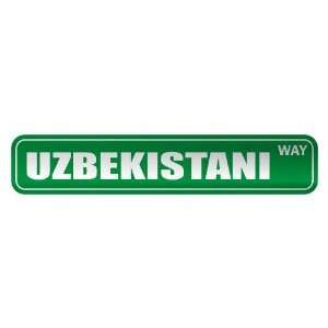   UZBEKISTANI WAY  STREET SIGN COUNTRY UZBEKISTAN