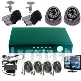 CH CCTV DVR SYSTEM + (4) 1/3 SONY COLOR CCD CAMERAS  