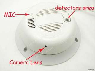 New 1/3CCD Real Smoke Detector Alarm CCTV Camera 3.7mm  