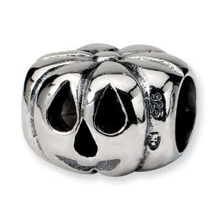 Sterling Silver Reflection Beads Collection Jack OLantern Bead Charm 