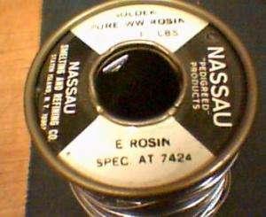 Western Electric NASSAU solder 7424 rare .040  