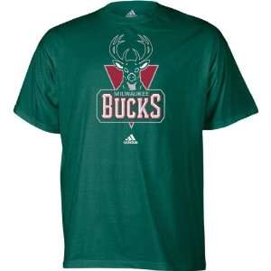Milwaukee Bucks adidas Primary Logo T Shirt  Sports 
