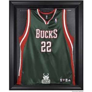 Mounted Memories Milwaukee Bucks Black Framed Team Logo Jersey Display 