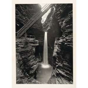  1900 Watkins Glen Waterfall Fall New York Photogravure 