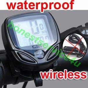 wireless clock sports cycling speedometer bicycle new  