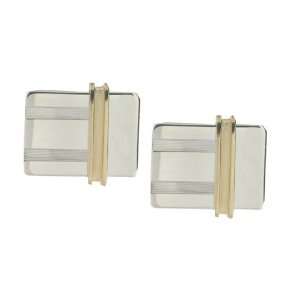  Colibri Gold Tone and Stainless Steel Cufflinks Jewelry