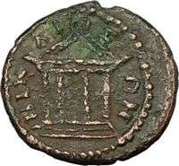 GETA 198AD Authentic Ancient Roman Coin TEMPLE  