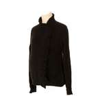 Lilo Maternity Cashmere Blend Side Ruffle Sweater Black XXL