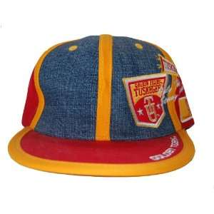 NCAA Tuskegee University Golden Tigers Fitted Hat Cap   Red/Yellow 