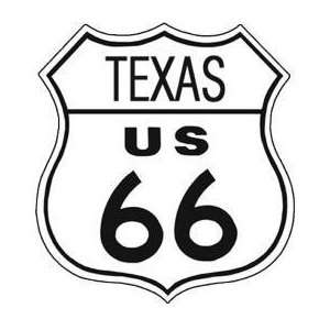  TIN SIGN Route 66 Texas