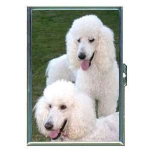 Standard Poodle NICE White Dog ID Holder Cigarette Case or Wallet Made 