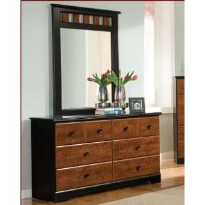  Standard Furniture Dresser & Mirror Steelwood ST 61259 68 