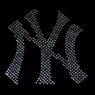 NY   New York Yankees theme iron on rhinestone transfer  