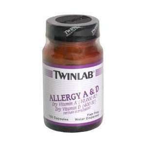  Twin Labs Allergy A&D 10,000/400 100Caps Health 