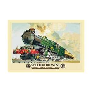  Speed to the West 20x30 poster
