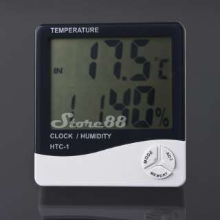 New HTC 1 LCD Thermometer Hygrometer Temp Humidity CLOCK  