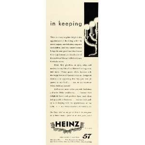  1930 Ad H. J. Heinz 57 Condiments Varieties Gherkins 