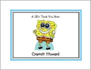 Spongebob #2 ~ Personalized Note/Thank You Cards  