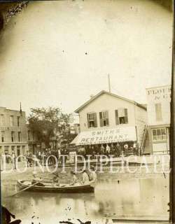 1895 Flooded Clinton, Iowa. 29 Photos  