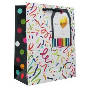  120 Pcs Premium Paper Gift Bags Bulk 10 x 8 x 4 (Confetti 