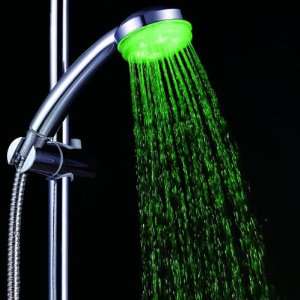 Luxury 7 colors changing LED shower head light shower faucet Bathroom