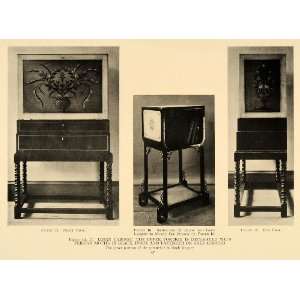 1918 Ad Persian Motif Linen Cabinet Bookstand Furniture   Original 