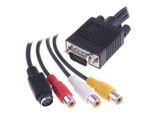 VGA to TV Converter S Video RCA Cable Adapter for PC  